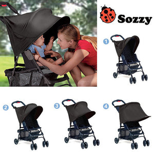 Baby Stroller Rag Shade Blocks 99% UV UVB Sun Rays Cover kids Car Awning polyester Rain Tent Multifunctional pram Accessory