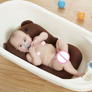 Baby Shower Portable Air Cushion Bed Babies Infant Baby Bath Pad Non-Slip Bathtub Mat NewBorn Safety Security Bath Seat Support