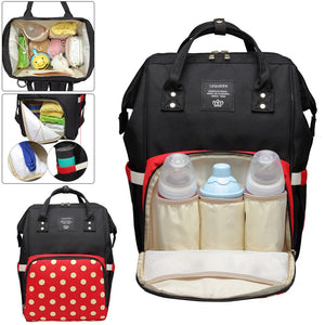Fashion Mummy Diaper Bag Large Capacity Waterproof Travel Shopping Bag Baby Nappy Changing Care Stroller Organizer Backpack